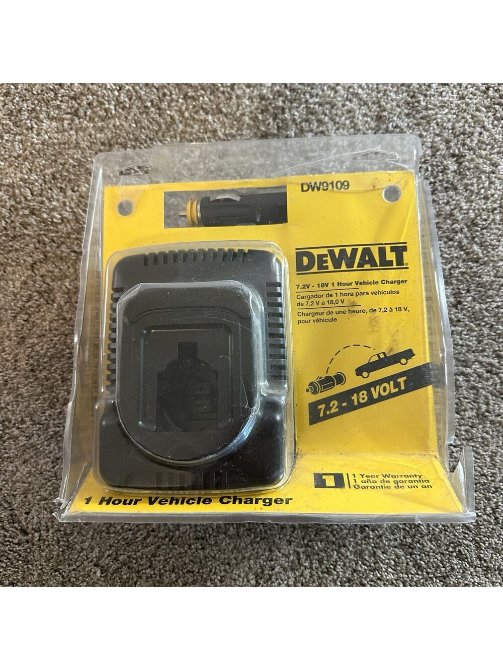 Dewalt DW9109 One Hour Vehicle Car Truck Battery Charger 7.2v-18v